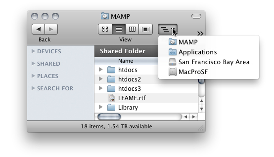 MAMP Server path on Mac OS X